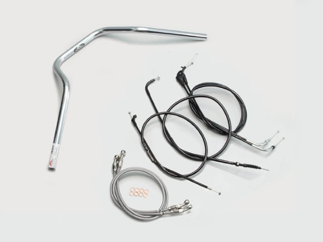 要納期確認 HURRICANE ハリケーン POLICE 4型 ハンドルSET XJR400R(98-00) クロームメッキ H308-068C