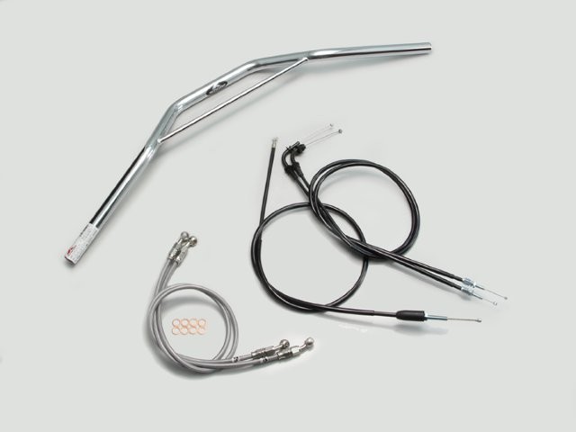 要納期確認 HARRICANE ハリケーン トラッカースペシャル ブリッジ付 ハンドルSET GSX400インパルス(05~07 GK7CA) クロームメッキ H502-034C 19,757円