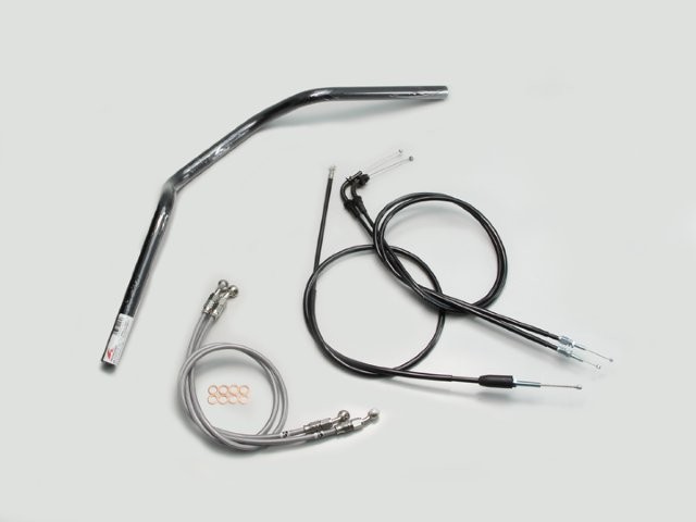 要納期確認 HARRICANE ハリケーン ヨーロピアン2型 ハンドルSET GSX400インパルス(05~07 GK7CA) ブラック H502-071B