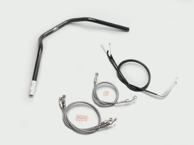 要納期確認 HURRICANE ハリケーン ナロー3型 ハンドルSET ZRX1200 DAEG ブラック H701-047B