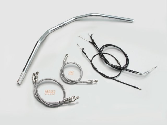 要納期確認 HURRICANE ハリケーン トラッカーHIGH ハンドルSET ZRX1200R ZRX1100/II クロームメッキ H702-044C