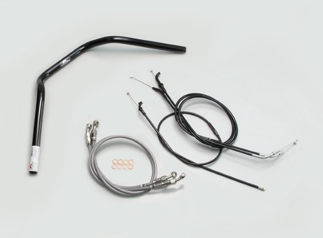 要納期確認 HARRICANE ハリケーン ナロー2型 ハンドルSET ZRX1200R ZRX1100/II ブラック H702-046B