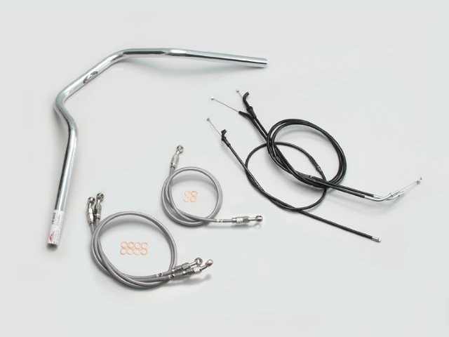 要納期確認 HURRICANE ハリケーン POLICE 4型 ハンドルSET ZRX1200R ZRX1100/II クロームメッキ H702-068C