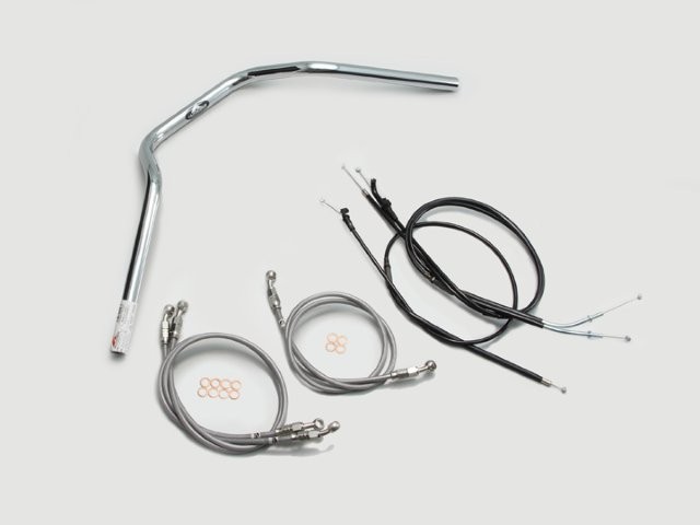 要納期確認 HURRICANE ハリケーン POLICE 3型 ハンドルSET ゼファー1100/RS クロームメッキ H703-067C