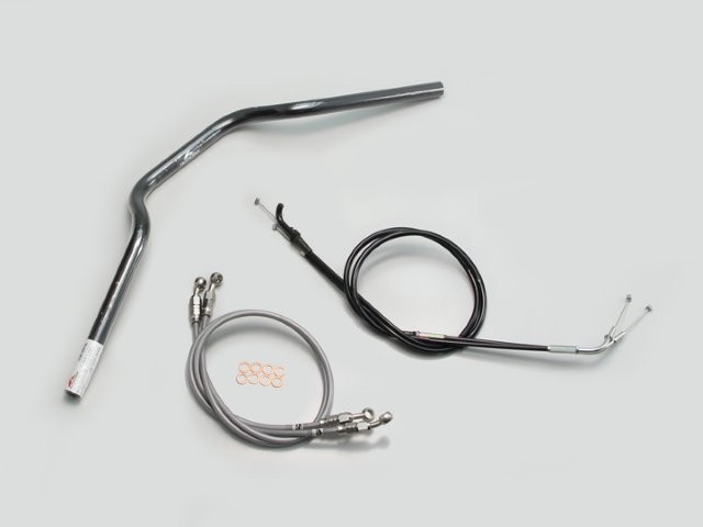要納期確認 HURRICANE ハリケーン ヨーロピアン1型 ハンドルSET ゼファー750/RS ブラック H704-009B