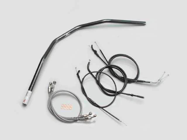 要納期確認 HURRICANE ハリケーン スーパートラッカー ハンドルSET ZRX400/II ブラック H708-032B
