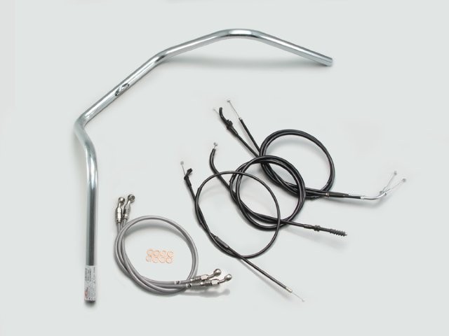 要納期確認 HURRICANE ハリケーン 250ドレッサー ハンドルSET ZRX400/II クロームメッキ H708-081C