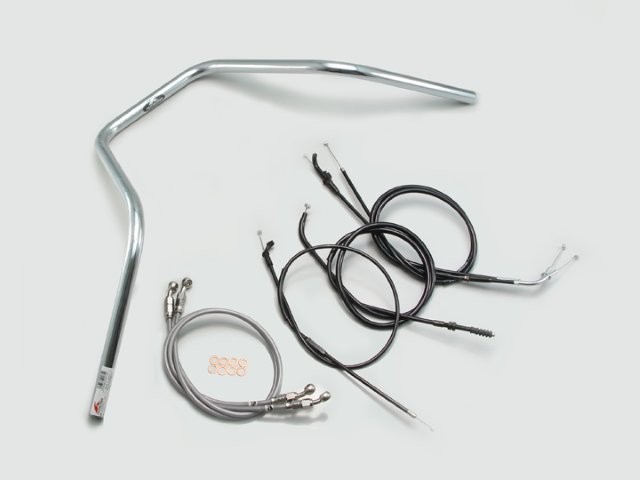 要納期確認 HURRICANE ハリケーン 300エイプハンガー2型 ハンドルSET ZRX400/II クロームメッキ H708-083C