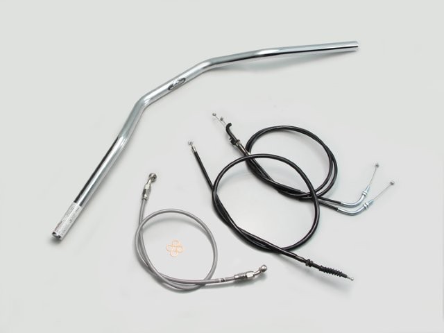 要納期確認 HURRICANE ハリケーン トラッカースペシャル ハンドルSET Z250(13-14 ABS無し) クロームメッキ H714-033C