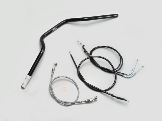 要納期確認 HURRICANE ハリケーン ヨーロピアン3型 ハンドルSET Z250(13-14 ABS無し) ブラック H714-072B
