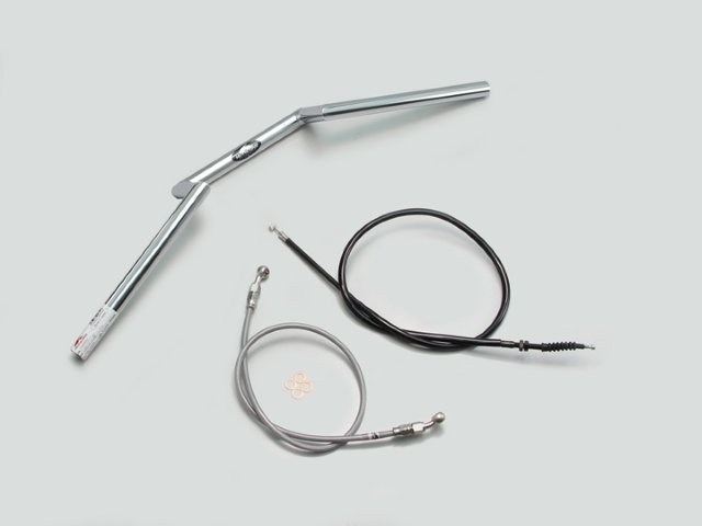 要納期確認 HURRICANE ハリケーン 100ロボット2型 ハンドルSET Z250(13-14 ABS無し) クロームメッキ H714-095C
