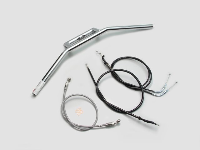 要納期確認 HURRICANE ハリケーン 100Z型 ハンドルSET Z250(13-14 ABS無し) クロームメッキ H714-106C