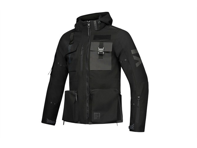 IXON（イクソン）M-NIGHT WP A 秋冬オールシーズンジャケット(BLACK/ANTHRACITE/WHITE) サイズ:XL 105101088-1124-XL