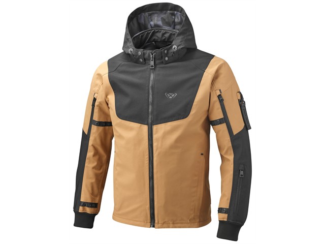 IXON(イクソン)M-BURNING WP A 秋冬オールシーズンジャケット(CAMEL/BLACK) サイズ:L 100101170-6033-L