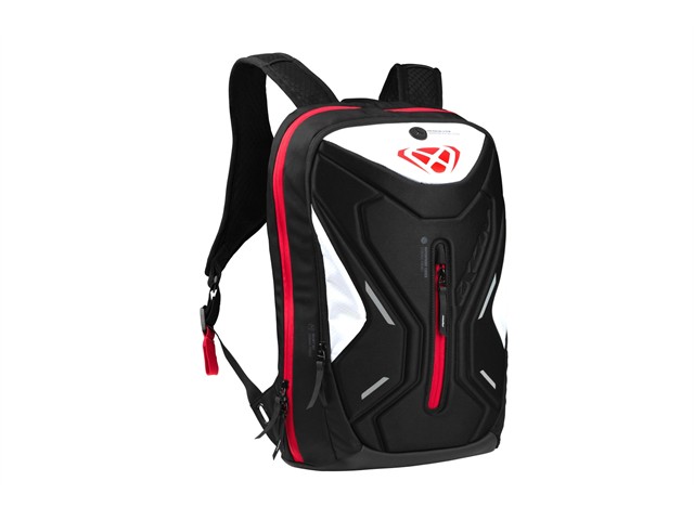 IXON（イクソン）R-LASER 25　バックパック(BLACK/WHITE/RED) サイズ:U/S 501101006-1027-U/S｜MOTO-OCC 店