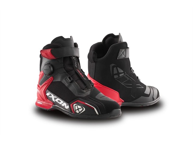 IXON（イクソン）BULL 2 AIR シューズ (BLACK/WHITE/RED) サイズ:44 508101009-1027-44