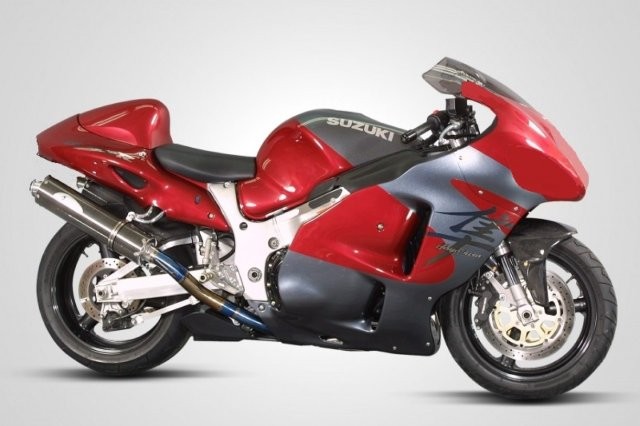 K-FACTORY ケーファクトリー (ｾﾐｵｰﾀﾞｰ)フルエキゾーストマフラー　2本出しUP (GSX1300R 隼 -'07) 202KJBADAB2111