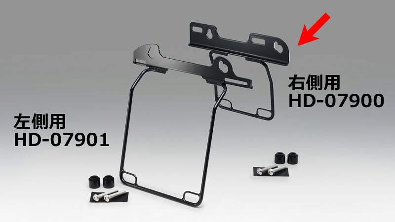 在庫有り サドルバッグガード オールインワン DHW FXBB/FXLR 18Y- ブラック 右側用 KIJIMA キジマ HD-07900
