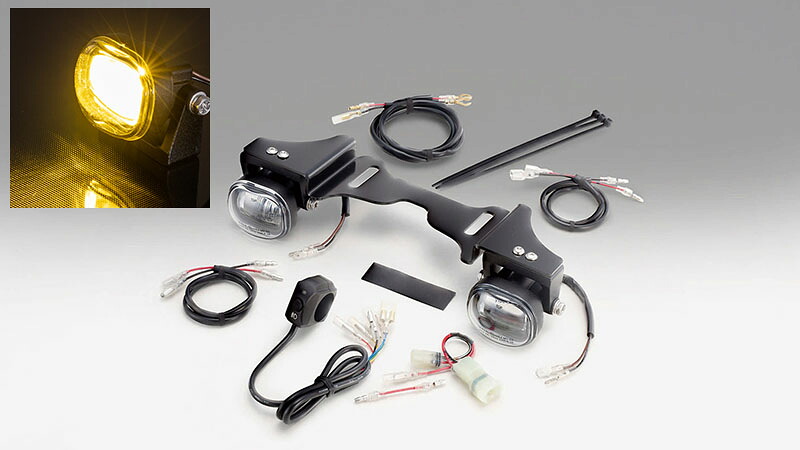 在庫有り フォグランプKIT イエローLED レブル250 ABS/500 17Y- Sエディションヲ除ク KIJIMA キジマ 205-6157Y