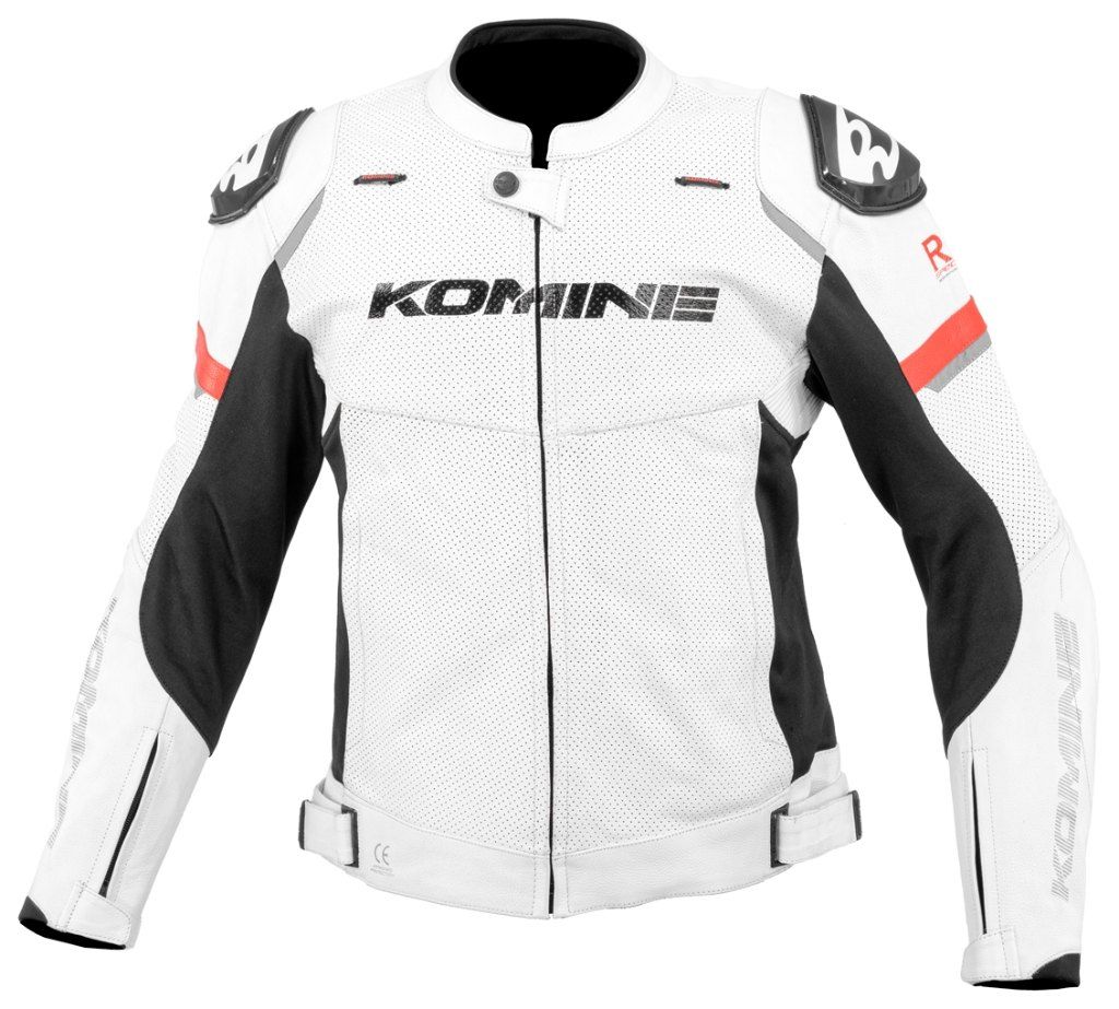 KOMINE コミネ LJ-539 Rスペックスポーツレザージャケット カラー:White XL:サイズ