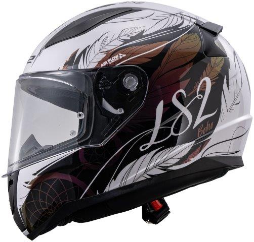 LS2 エルエス2 日本正規品 バイク ヘルメット RAPID II ラピッドツー WHITE BLACK PINK Mサイズ(57-58cm) 163532615M