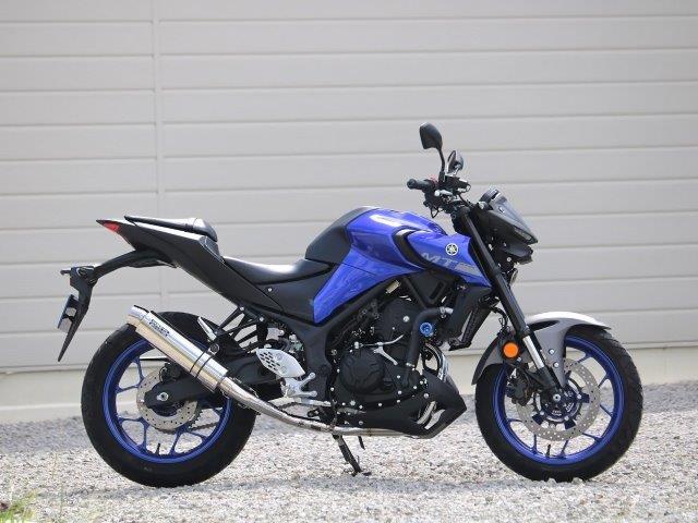 WR&rsquo;S ダブルアールズ ラウンド・ステンレスサイレンサー フルエキゾースト MT-25 LA2265JM｜MOTO-OCC 店