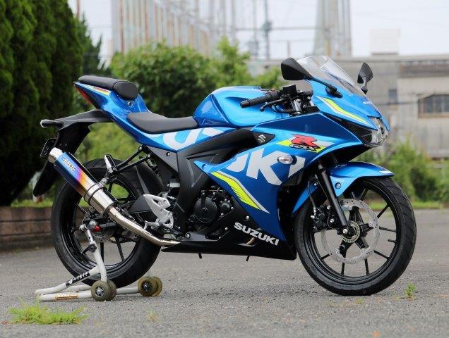 WR’S ダブルアールズ ラウンド・焼き色チタンサイレンサー フルエキゾースト GSX-R125/GSX-R150 LS3125JM