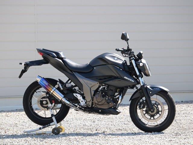 WR’S ダブルアールズ ラウンド・焼き色チタンサイレンサー フルエキゾースト ジクサー250 LS3255JM