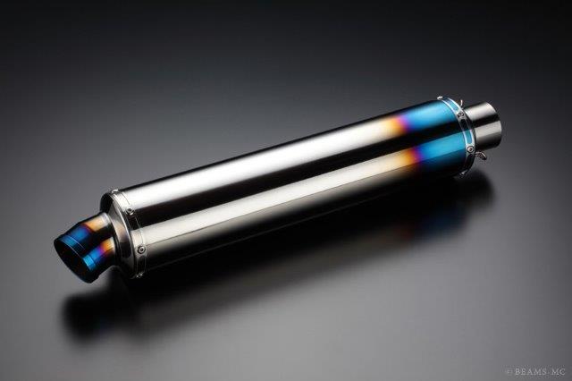 BEAMS ビームス マフラー スリップオン 汎用サイレンサーφ100x450mm ヒートチタン GPテール 【差込径】φ50.8 U101-01-002|MOTO-OCC 店