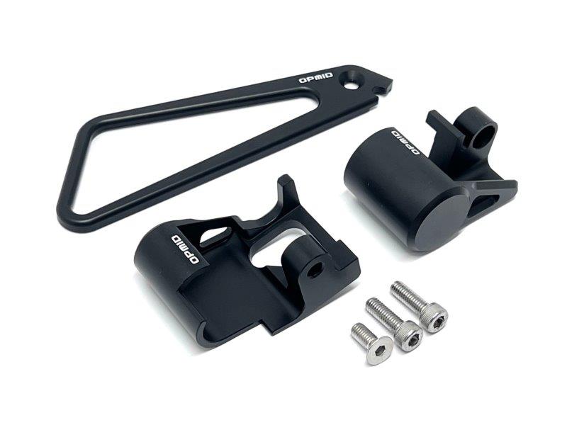OPMID オプミッド CNC フロントホースガイド&センサーガードセット ブラック HONDA|ホンダ モンキー125(JB03) ブラック A1005BK