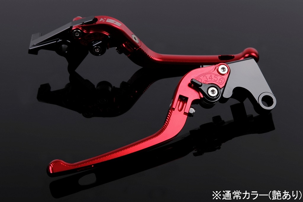 SPEEDRA スピードラ 3D可倒式クラッチレバー ブレーキレバー シルバー(レッド) BM0406312-RD R1200R/R1200RT/K1200S/K1200R/K1200R SPORTS/R1200S/