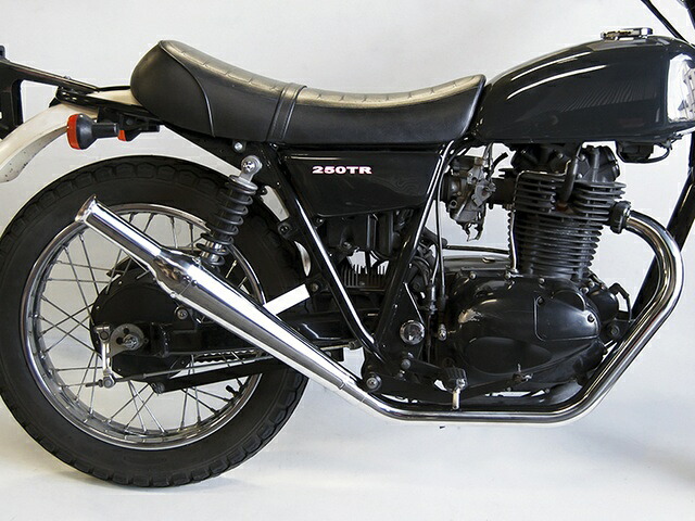 Motor Rock モーターロック 250TR用 FLAKES トランペットマフラー フルエキ アップ MR-EX047U