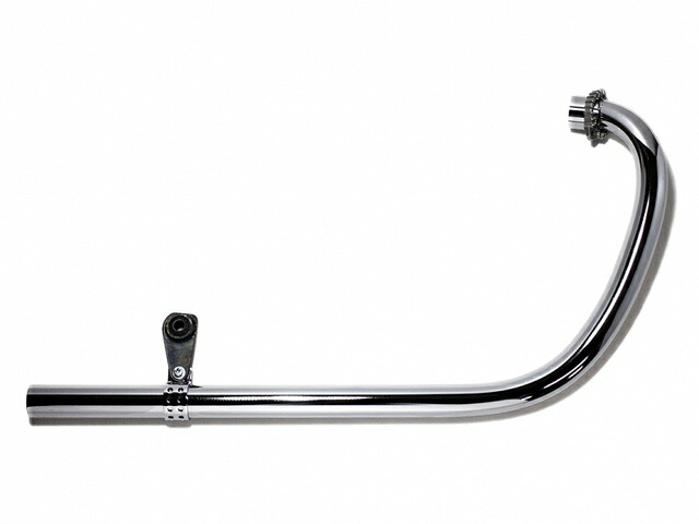 Motor Rock モーターロック SR400/500用 オールドスタイル手曲げマフラー クローム MR-EX167C