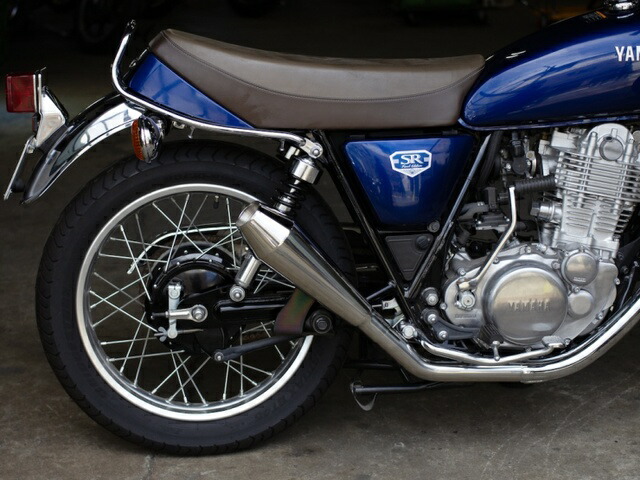 Motor Rock モーターロック SR400/500用 STDメガホン ショート 新型スリップオン アップ FI車 MR-EX197U