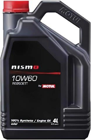 MOTUL モチュール 国内正規品 SAE粘度 : 10W-60 NISMO ENGINE OIL 10W60 RB26DETT(ニスモ エンジンオイル 10W60 RB26DETT) 【 容量 4L/4本セット 】 【４輪エンジンオイル】 104343