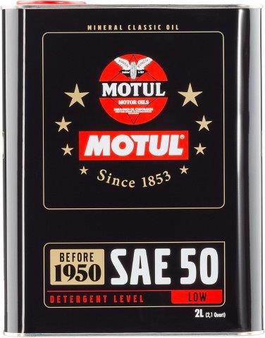 MOTUL モチュール 国内正規品 SAE粘度 : 50 CLASSIC OIL(クラッシック オイル) 【 容量 2L/6本セット 】 【４輪エンジンオイル】 104510