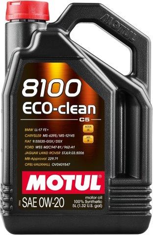 MOTUL モチュール 国内正規品 SAE粘度 : 0W-20 8100 Eco-clean(8100 エコクリーン) 【 容量 5L/4本セット 】 【４輪エンジンオイル】 108862