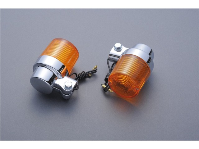 M-TEC中京 エムテック中京 ヨーロピアンウィンカー(大)300型φ50(2個入り) オレンジレンズ/メッキ MRS-C21134