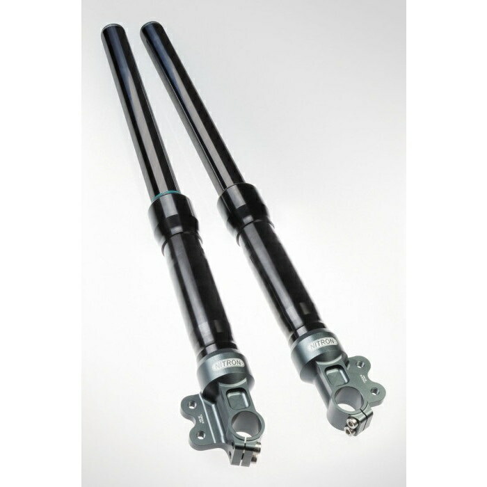 NITRON ナイトロン フロント フォーク DLCコーティング NTF 43 CR2 Series 全長 : 770 mm バネレート : 9.0 N/mm 車種 : 汎用 NTF43CR2-BKBK-77090