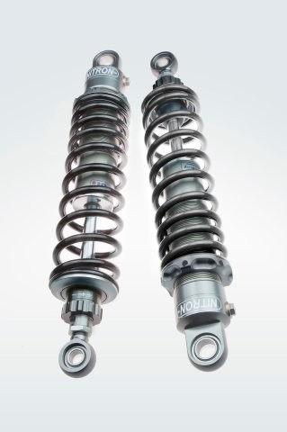 NITRON ナイトロン カラー:タイタニアム/ブラック TWIN SHOCK TWIN R1 Series リアショック HARLEY DAVIDSON Nightster(RH975) 22-23 TSHD15ST-BK