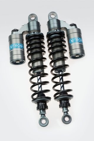 NITRON ナイトロン カラー:タイタニアム/ブラック NITRON TWIN SHOCK TWIN R3 Series リアショック YAMAHA V-MAX 85-08 TSY04RT-BK｜MOTO-OCC 店
