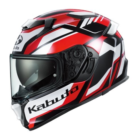 在庫有り OGK オージーケー カブト KAMUI 5 GRAVIX フルフェイス ヘルメット ブラックレッド XLサイズ(61-62)