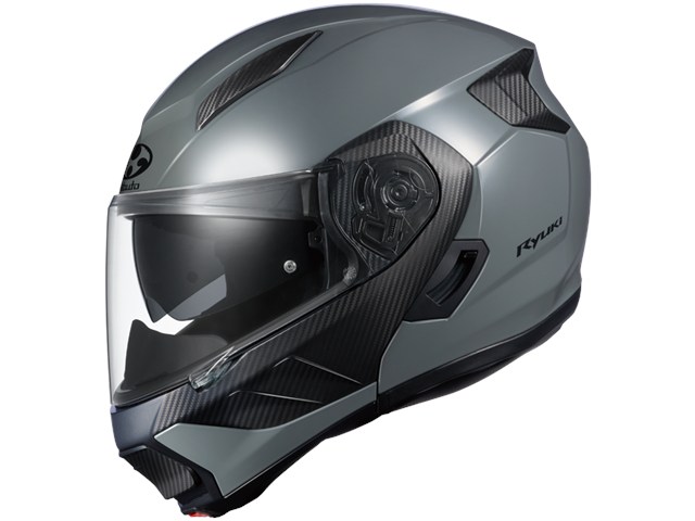 在庫有り OGK オージーケーカブト ヘルメット RYUKI (リュウキ)ミディアム グレー Lサイズ(59-60)