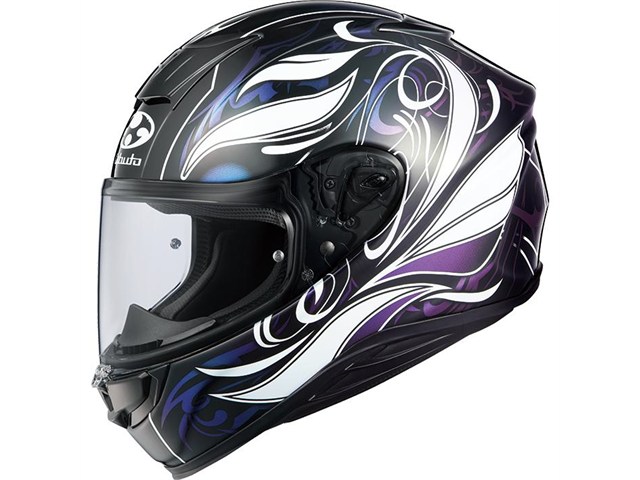 在庫有り OGK オージーケーカブト ヘルメット AEROBLADE6 ELFIDARKブラックホワイトパープル Sサイズ(55-56) 27,892円