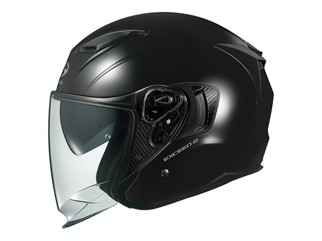 在庫有り OGK オージーケーカブト ヘルメット EXCEED2ブラックメタリック Sサイズ(55-56)