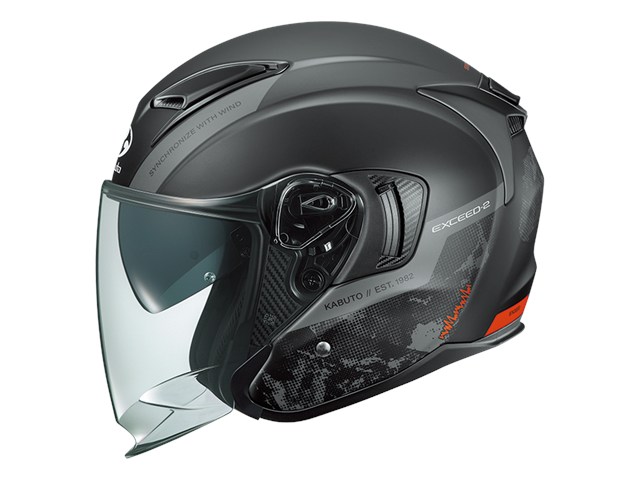 在庫有り OGK オージーケーカブト ヘルメット EXCEED2 DUNEフラットブラック デューン Lサイズ(59-60)