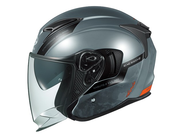 在庫有り 当日発送 OGK オージーケーカブト ヘルメット EXCEED2 DUNEグレーネイビー デューン XLサイズ(61-62)