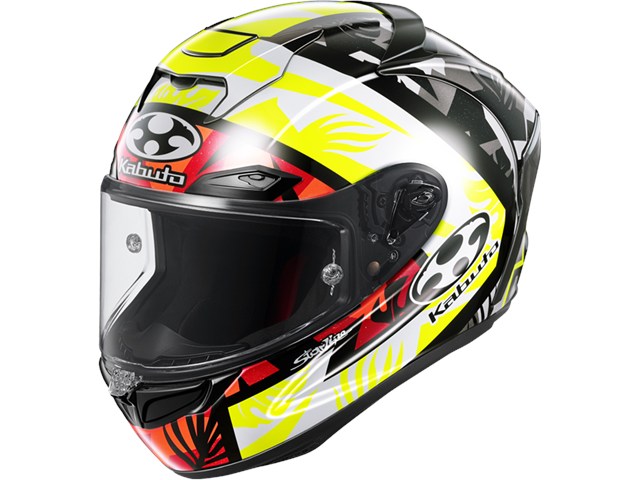 在庫有り OGK オージーケーカブト ヘルメット F-17IPS JOANIRイエローレッド ジョアンミル Mサイズ(57-58)