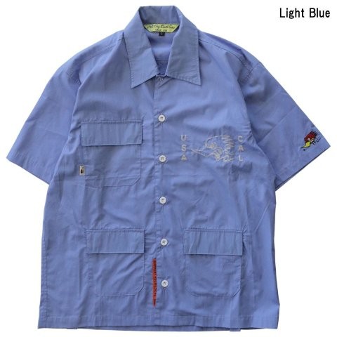 ORION ACE オリオンエース CLAY SMITH RAIDEEN ワークシャツ ライトブルー L シャツ CSY-5059｜MOTO-OCC 店