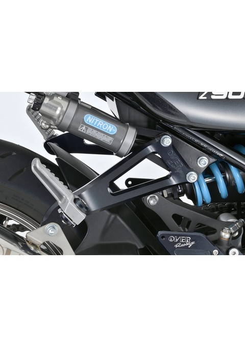 アルミビレット マフラー/タンデムステー ブラック Z900RS オーヴァー オーバー OVER レーシング 36-71-02B
